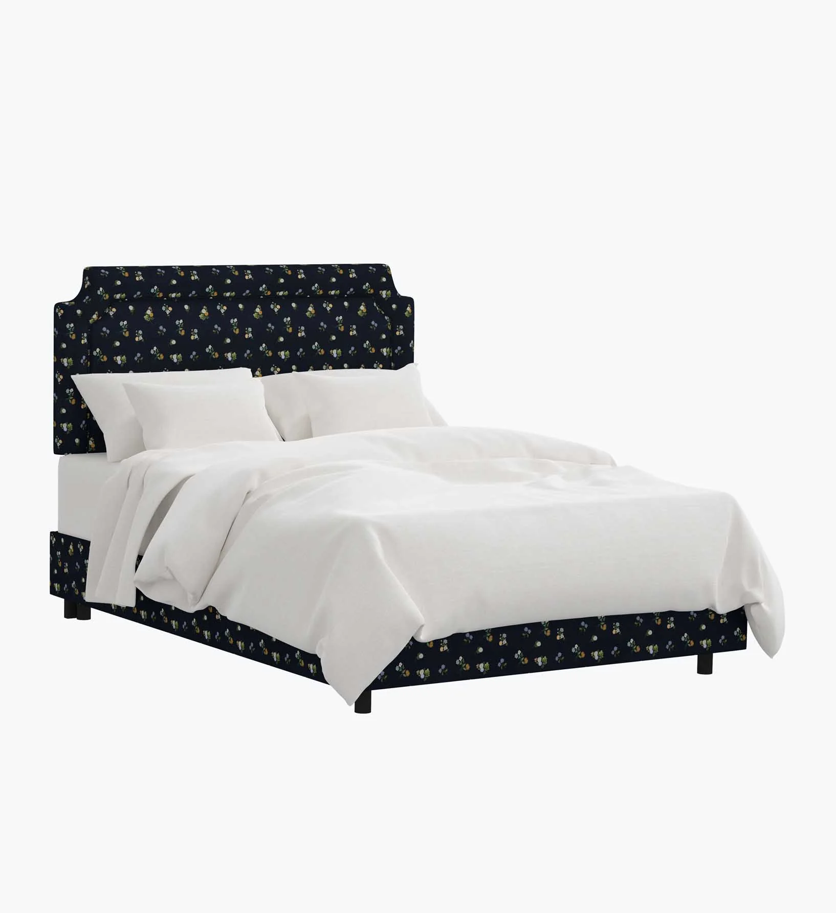 Hampton Bed - Ditsy Dahlia Navy