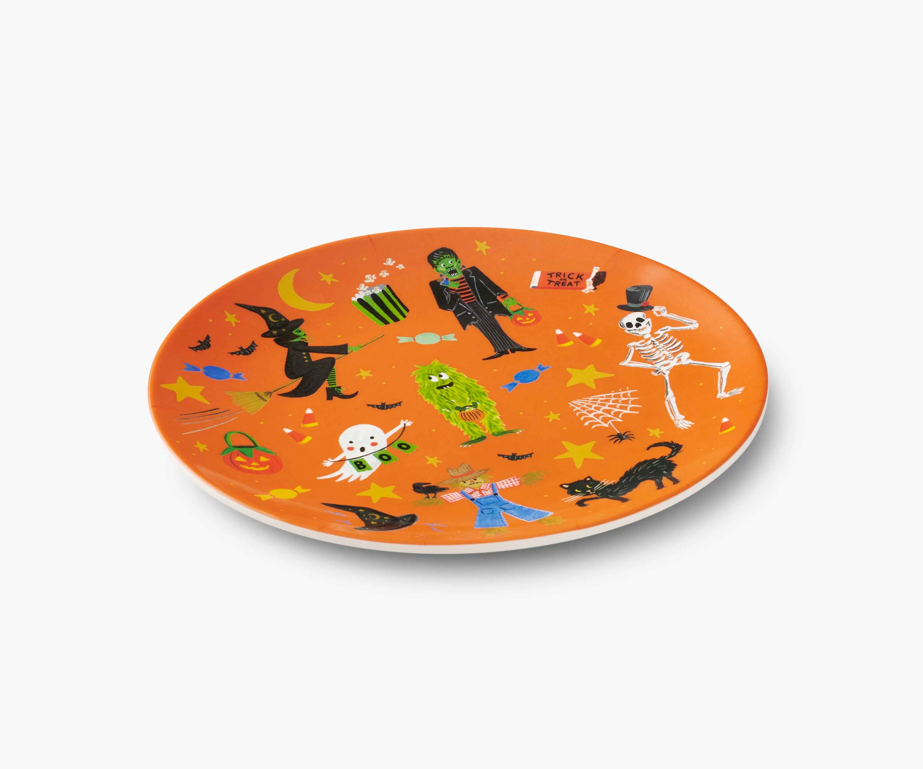 Melamine Assorted Dessert Plates - Halloween Parade