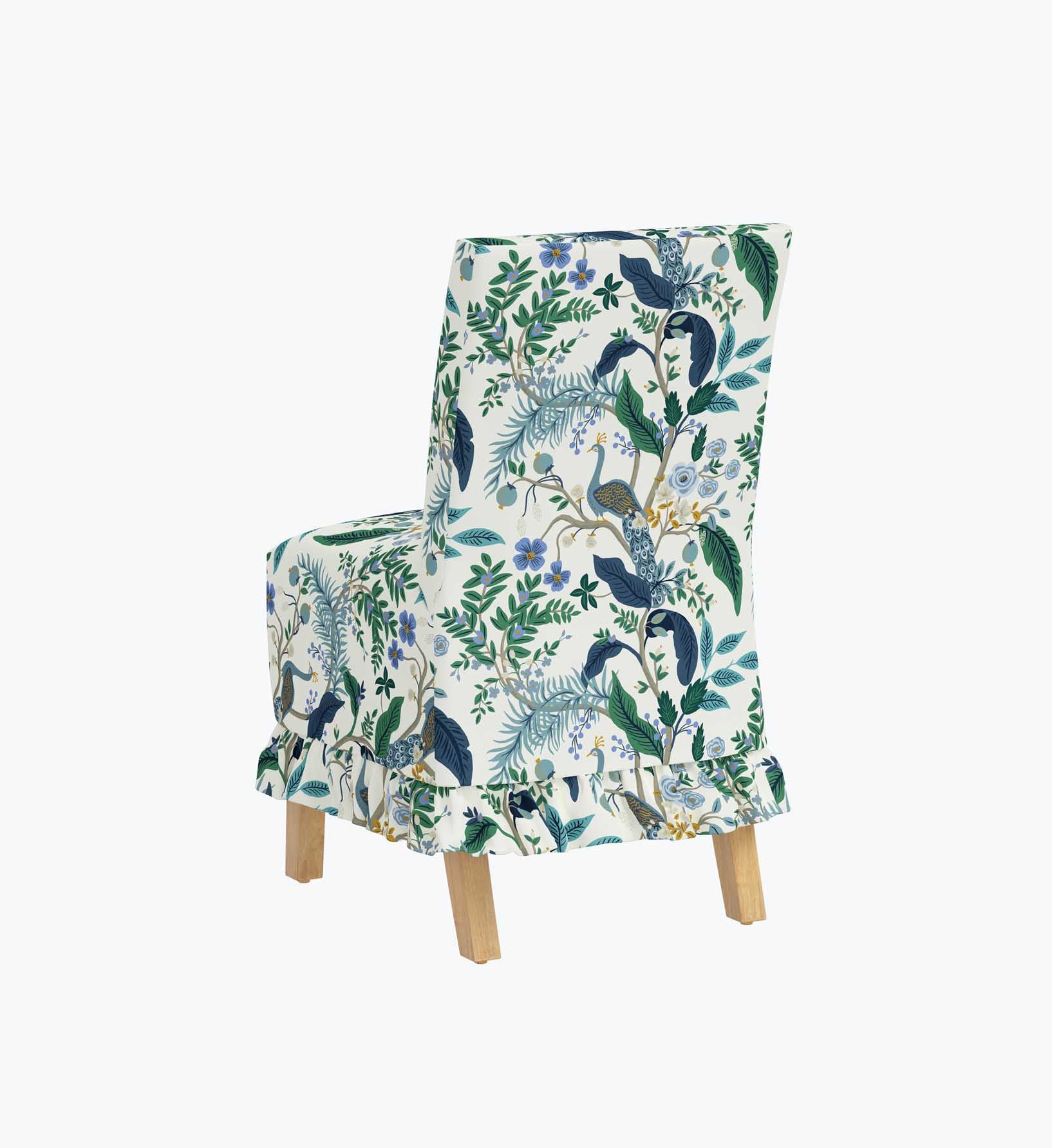 Louise Slipcover Dining Chair - Peacock