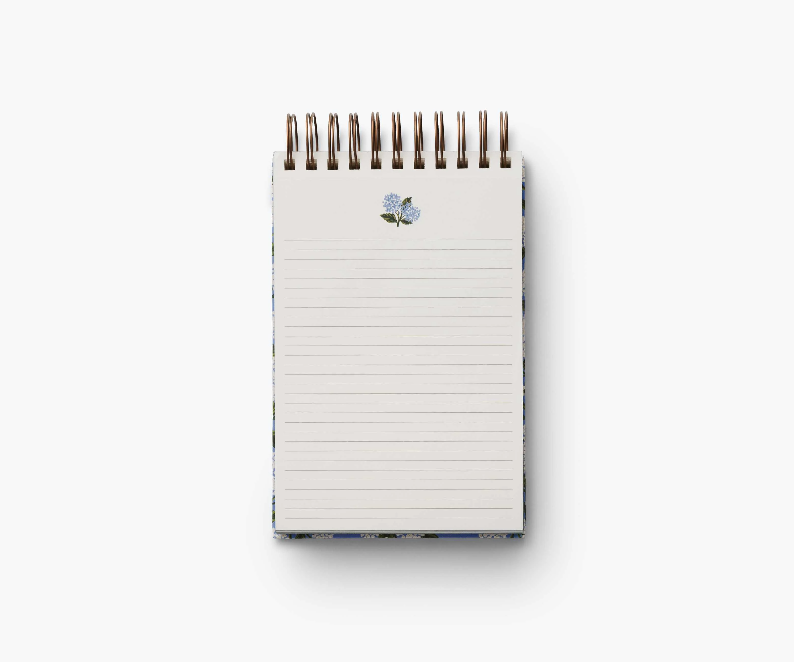 Desktop Spiral Notepad - Hydrangea
