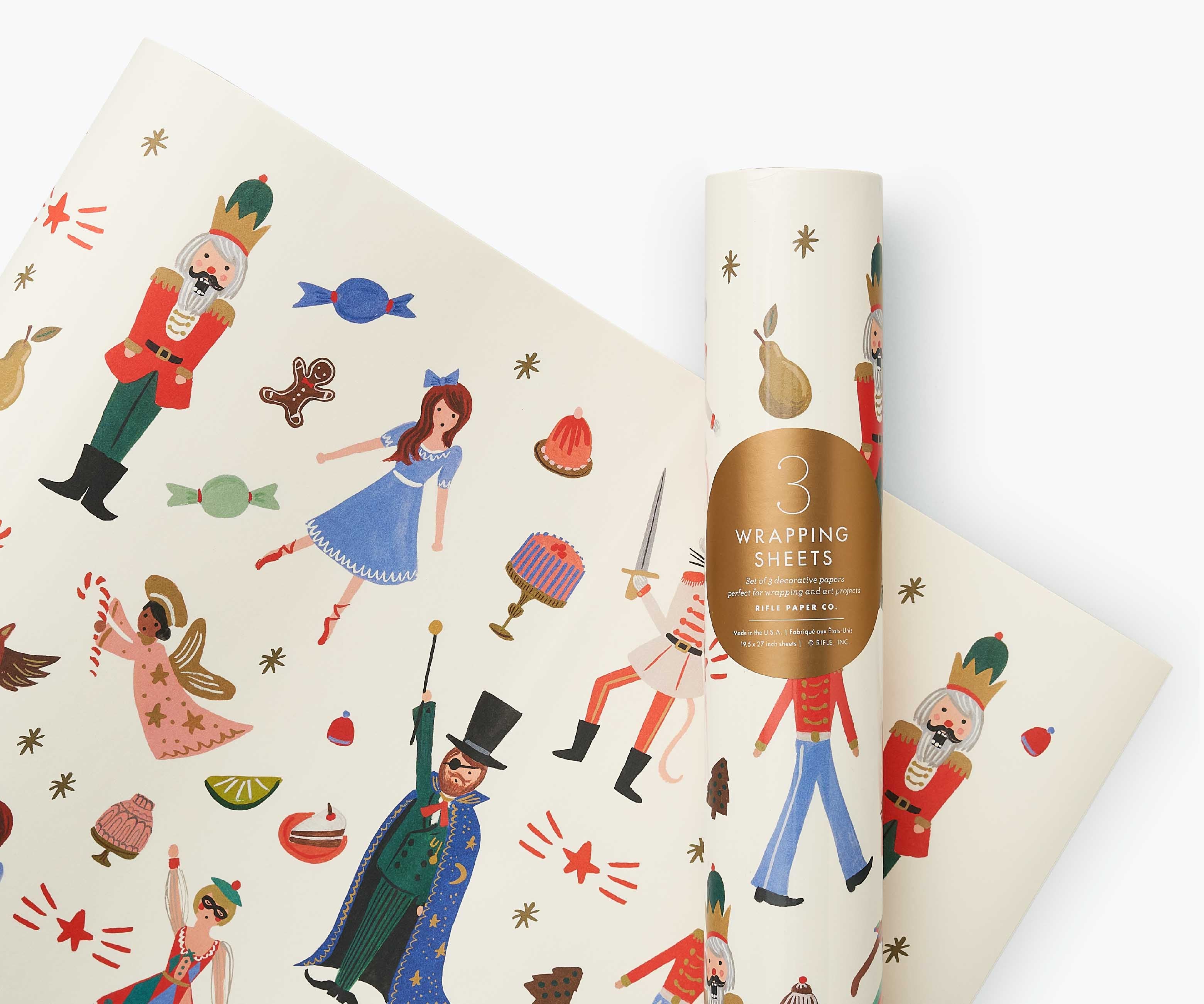 Holiday Wrapping Sheets - Nutcracker