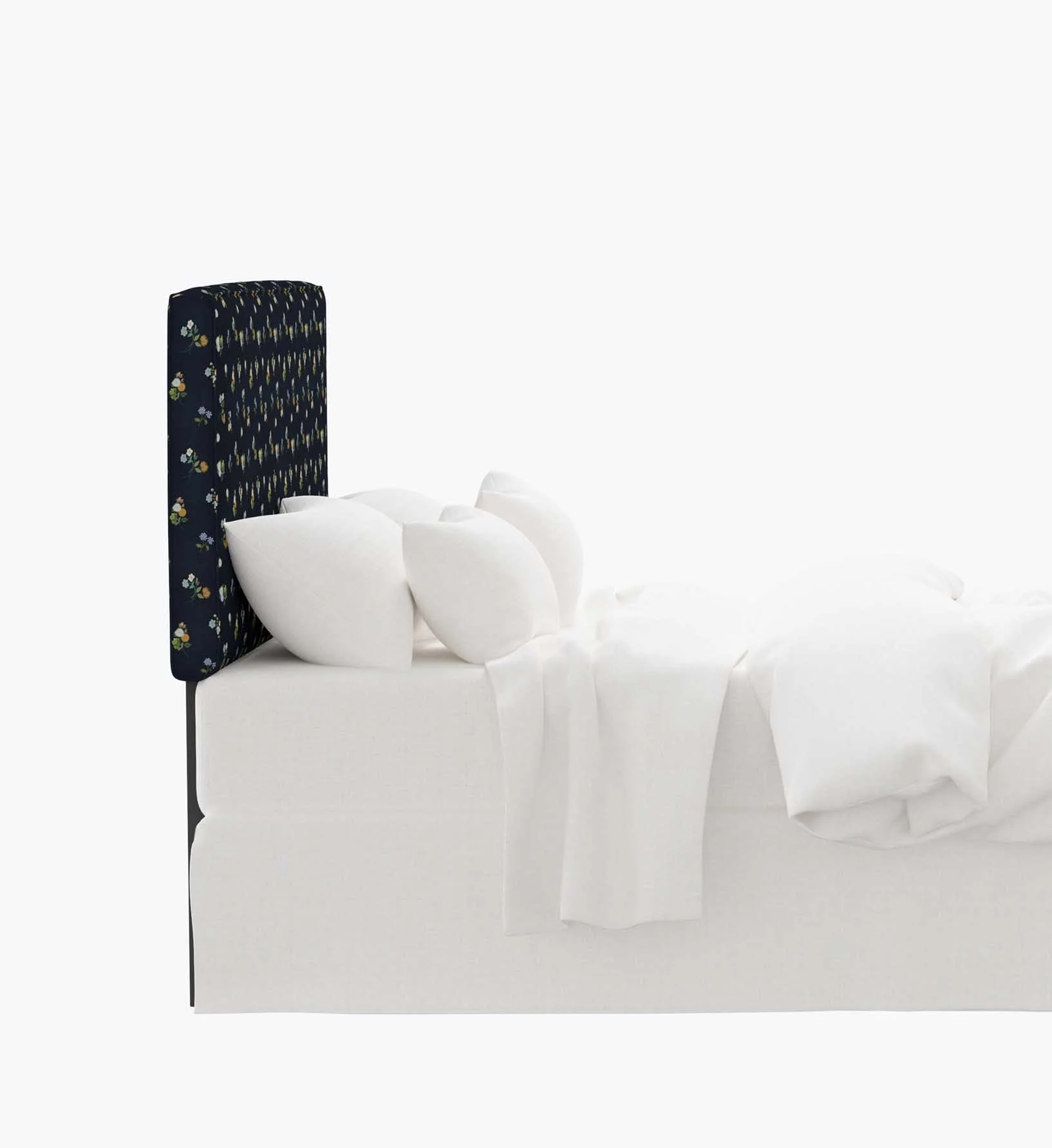 Elly Headboard - Ditsy Dahlia Navy