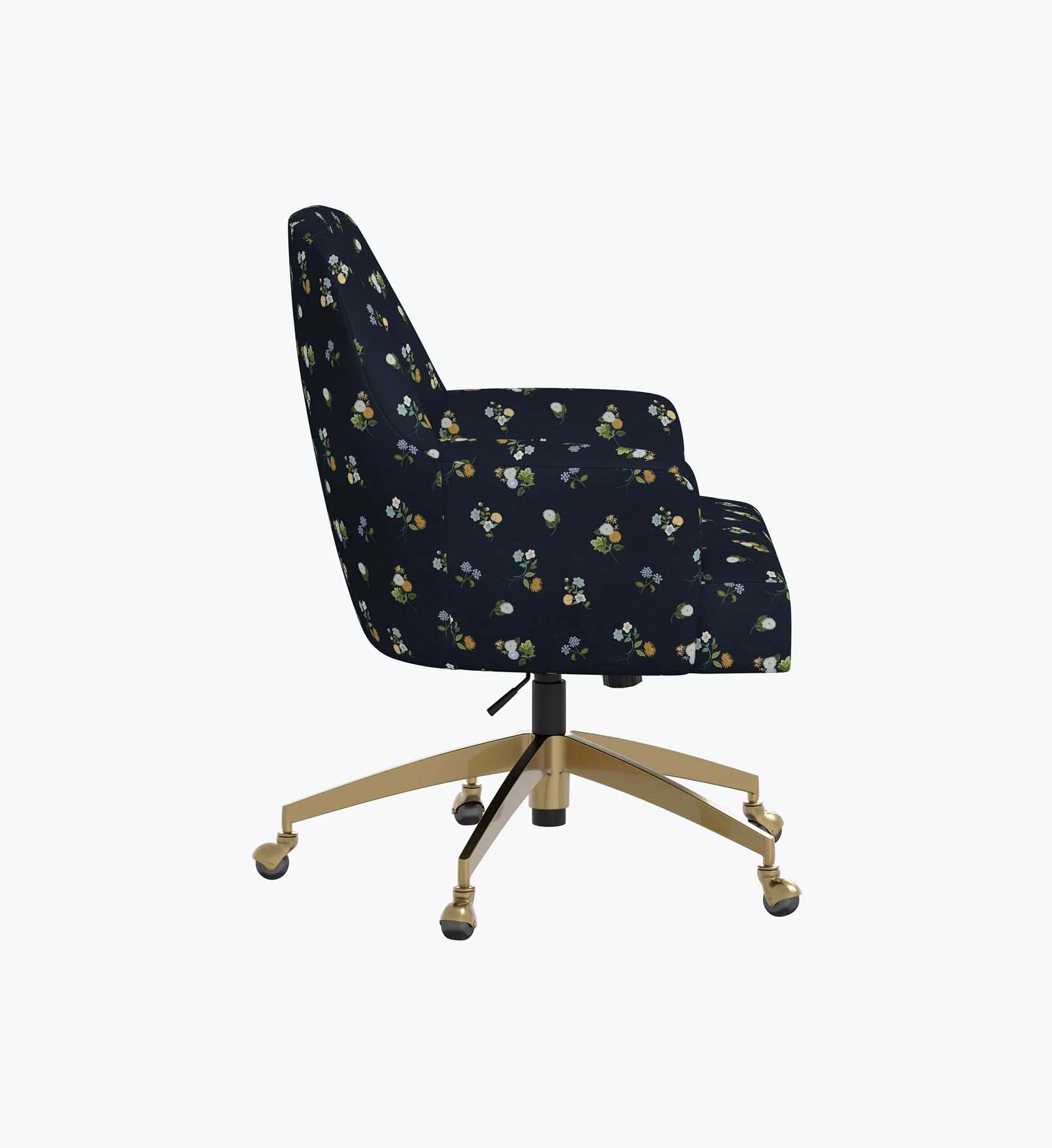 Cambridge Desk Chair - Ditsy Dahlia Navy