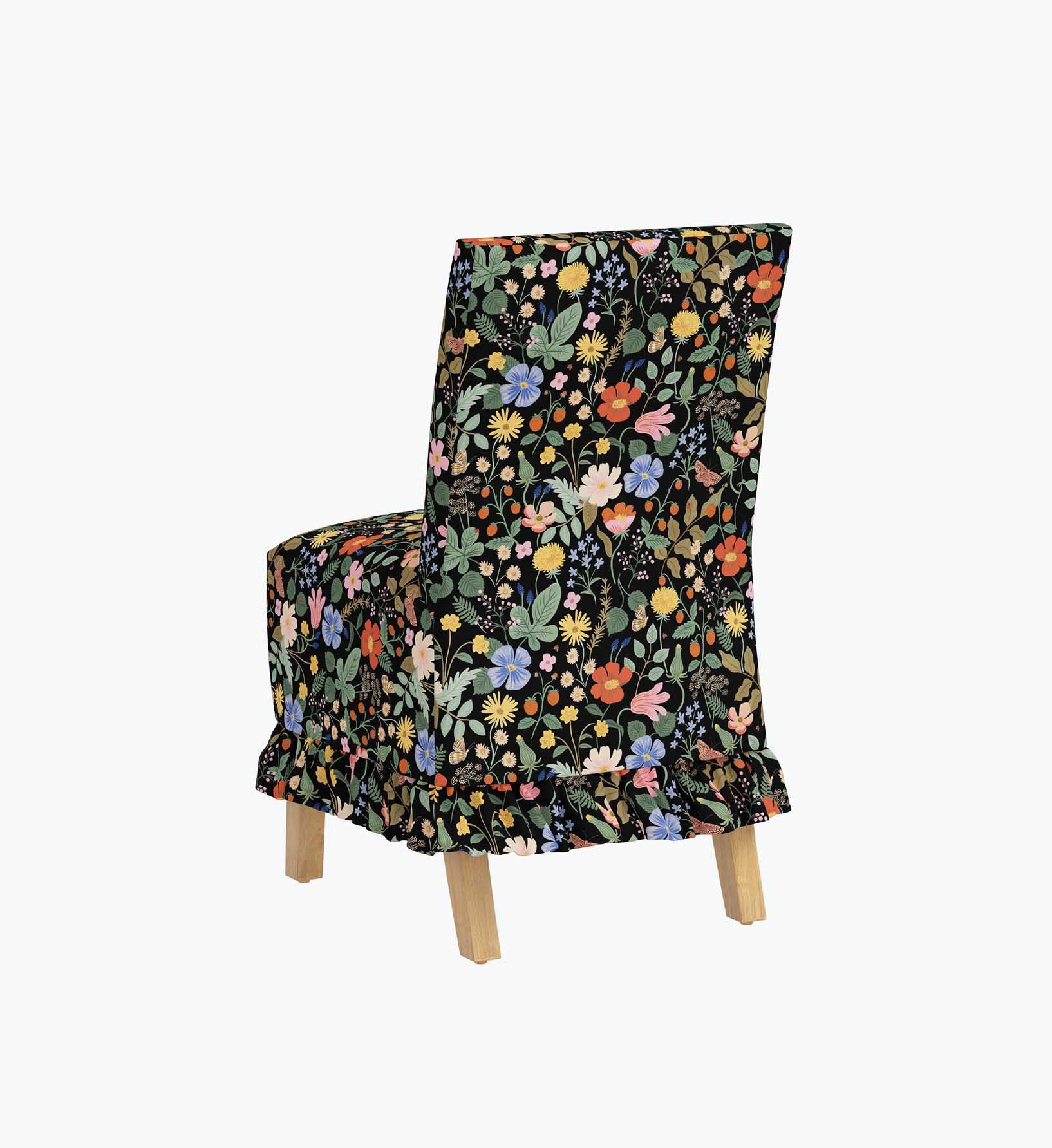 Louise Slipcover Dining Chair - Strawberry Fields
