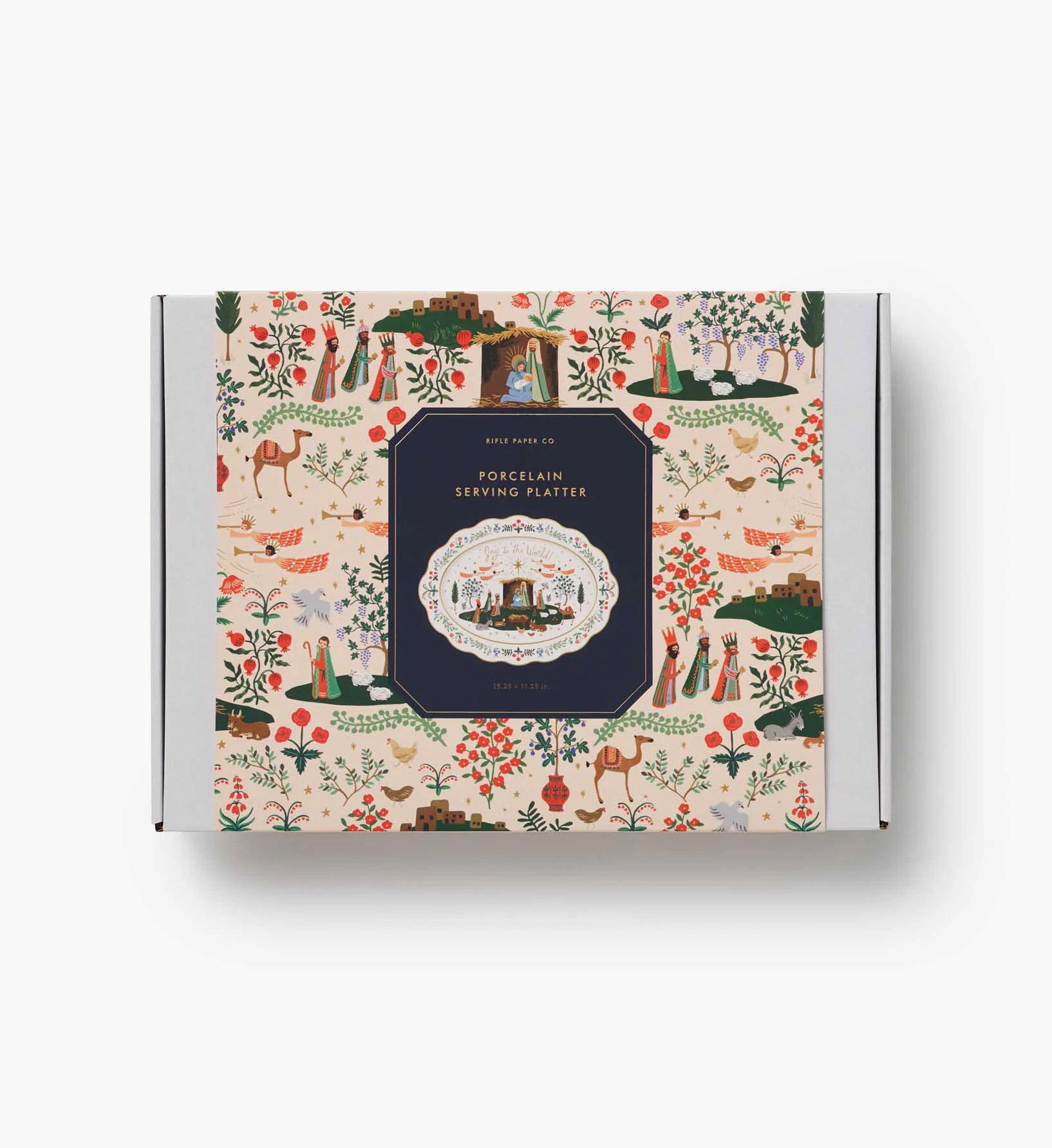 Large Porcelain Serving Platter - Nativity