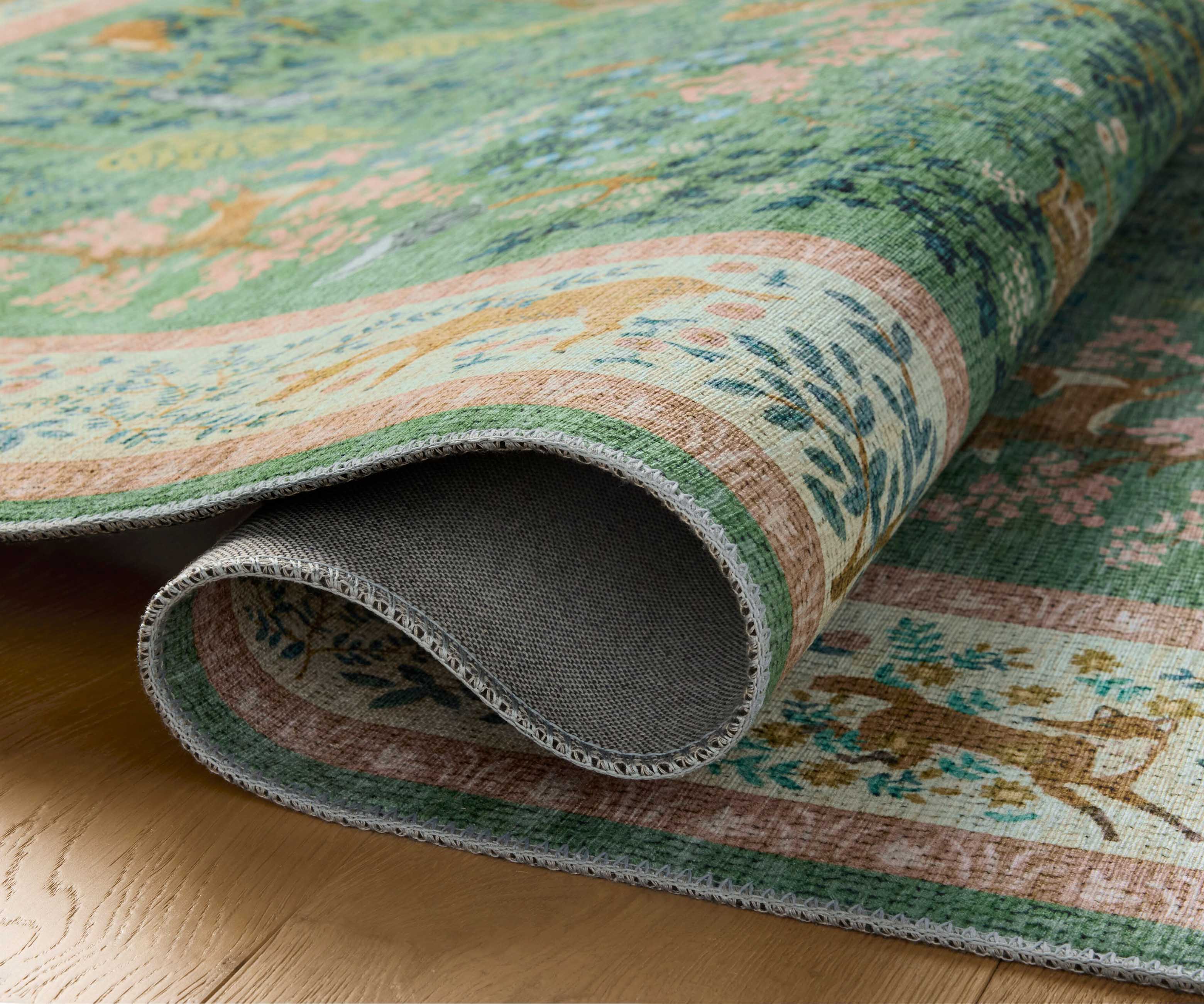 Canopy Woodland Printed Rug - Sage