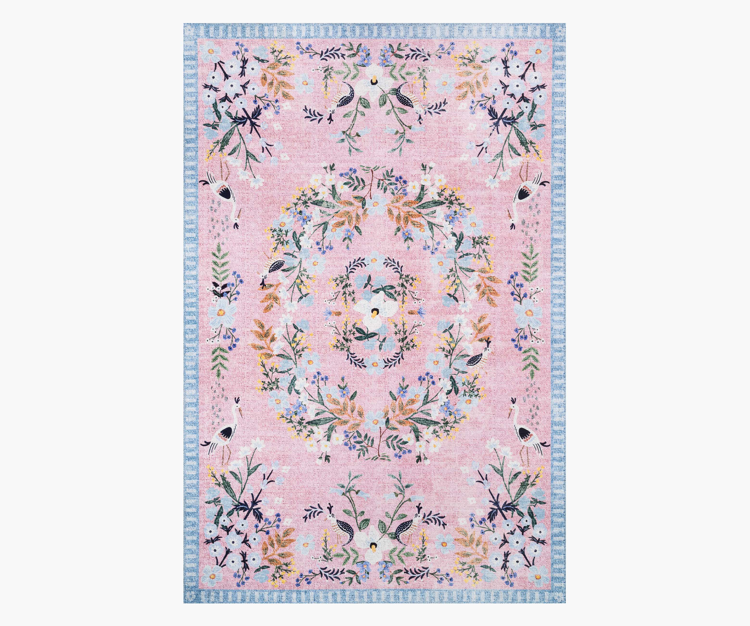 Palais Luxembourg Printed Rug - Rose