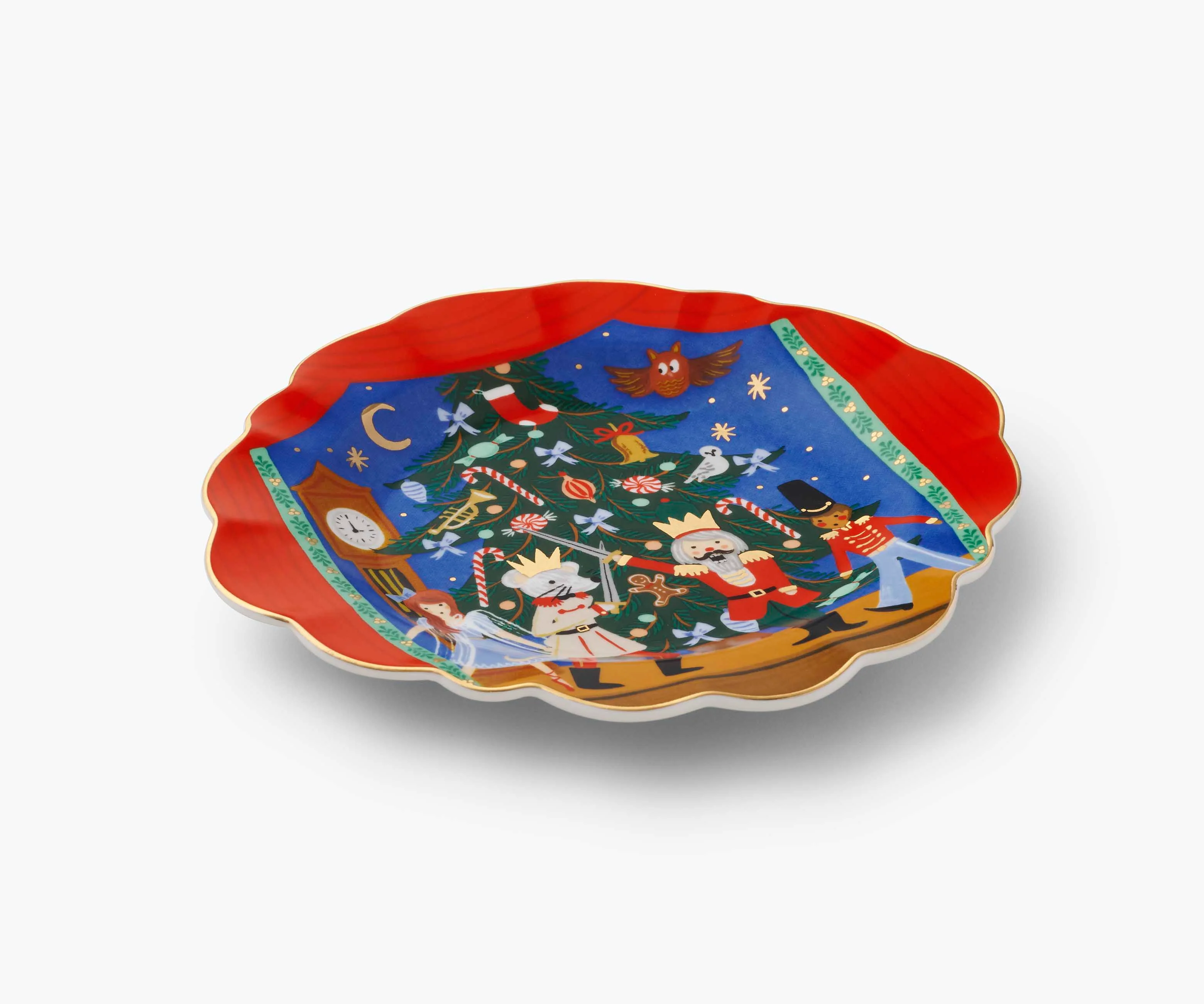 Porcelain Dessert Plate Set - Nutcracker