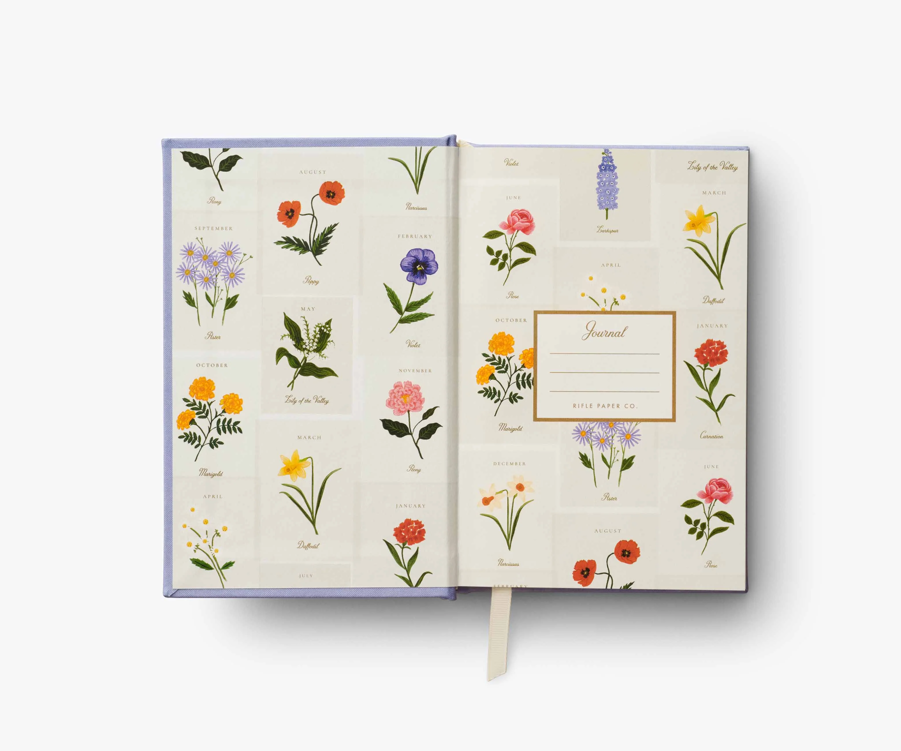 Birth Month Mini Embroidered Journal - February