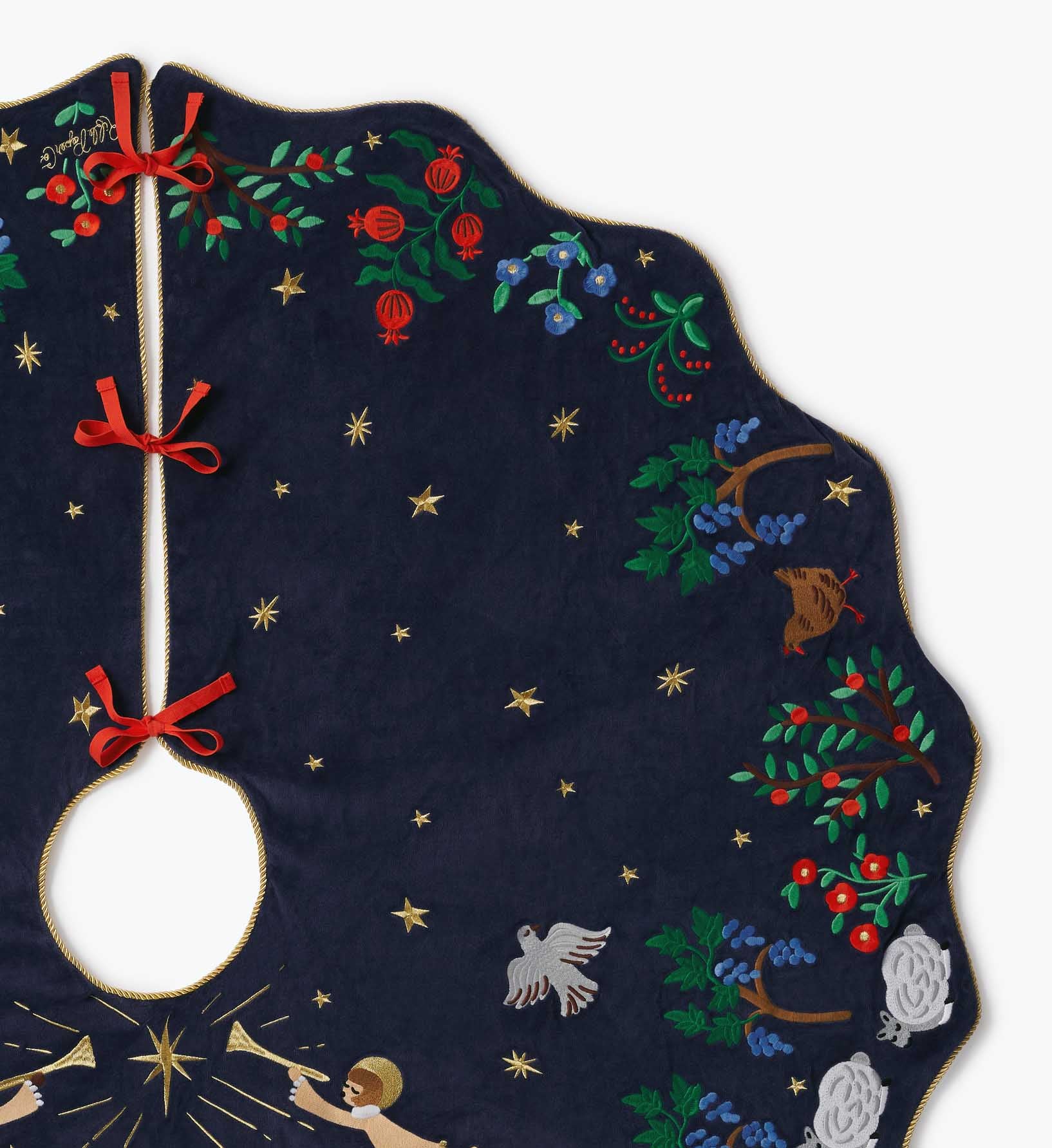 Embroidered Tree Skirt - Nativity