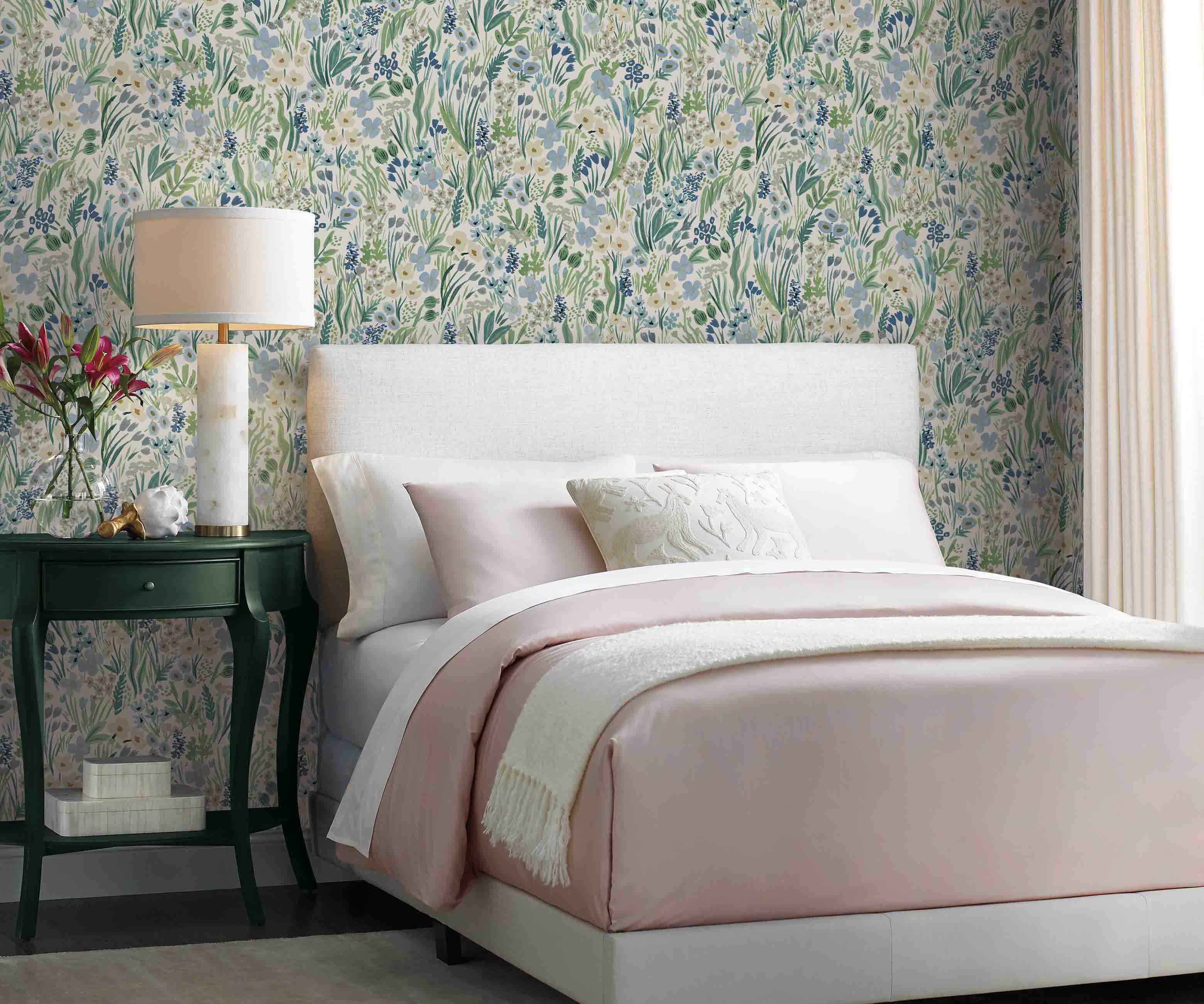 Lea Peel & Stick Wallpaper - Indigo