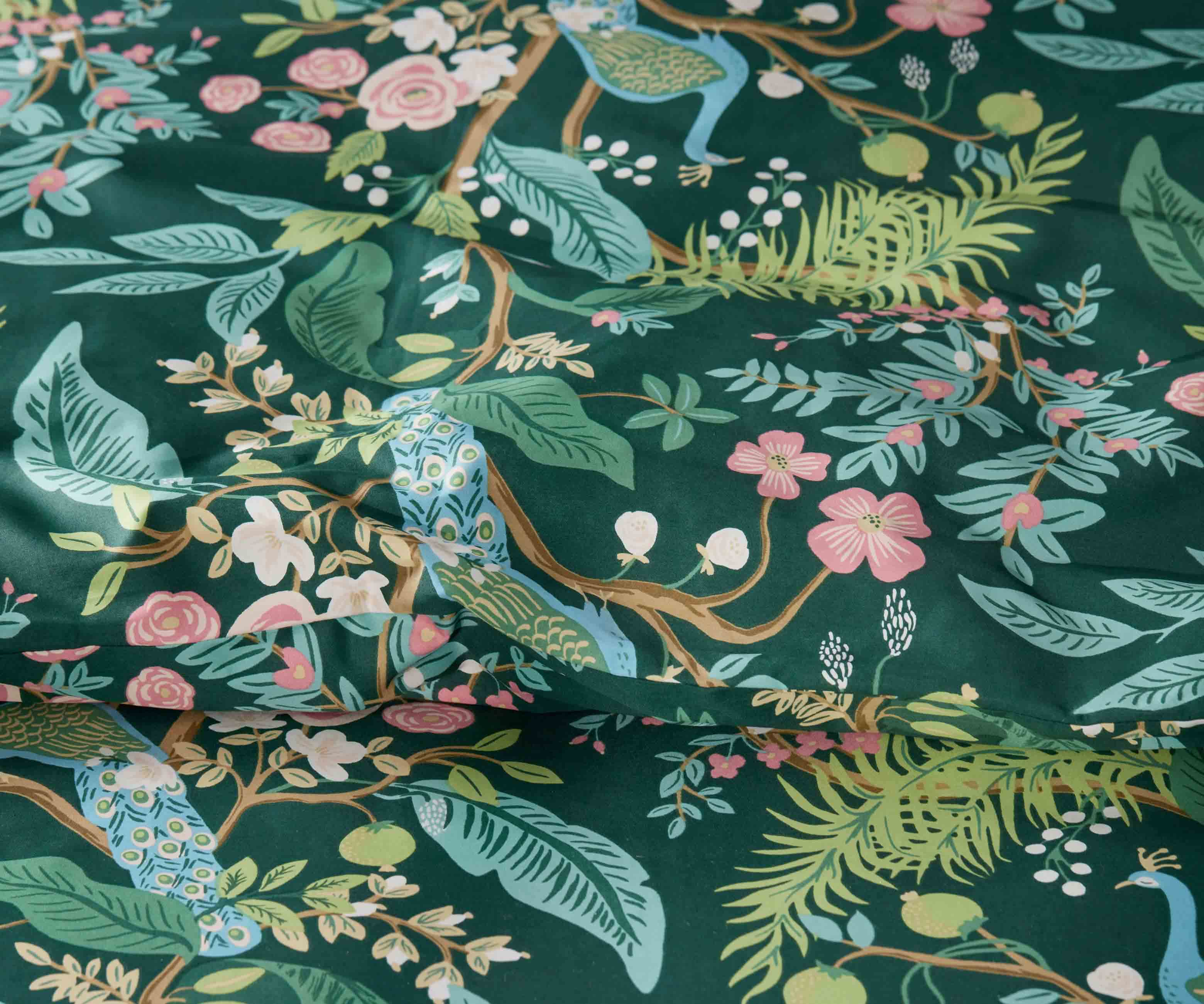 Sateen Comforter - Peacock Emerald