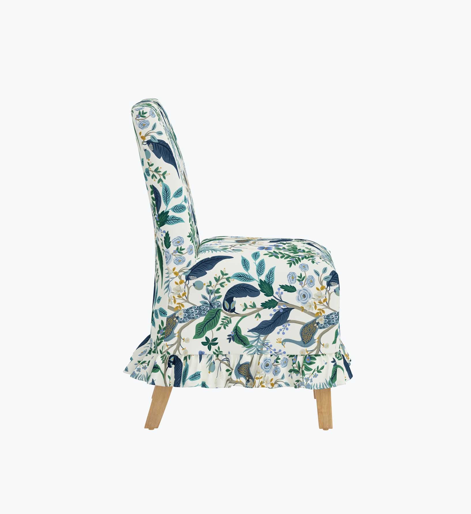 Louise Slipcover Dining Chair - Peacock