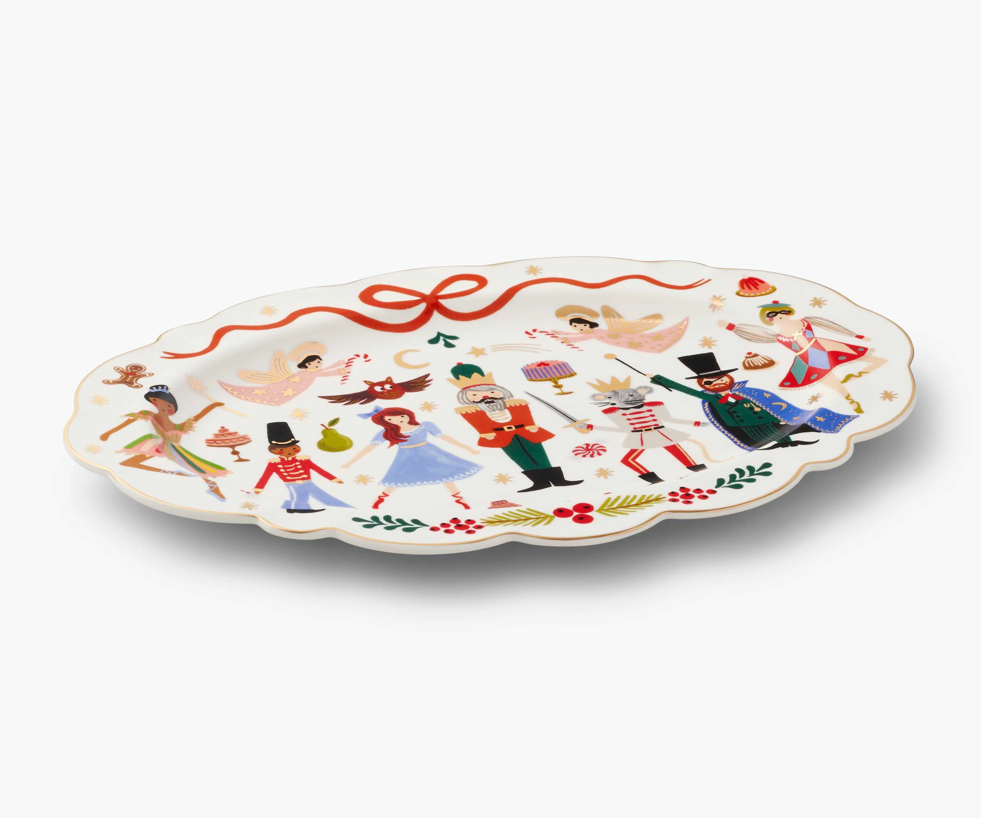 Large Porcelain Serving Platter - Nutcracker