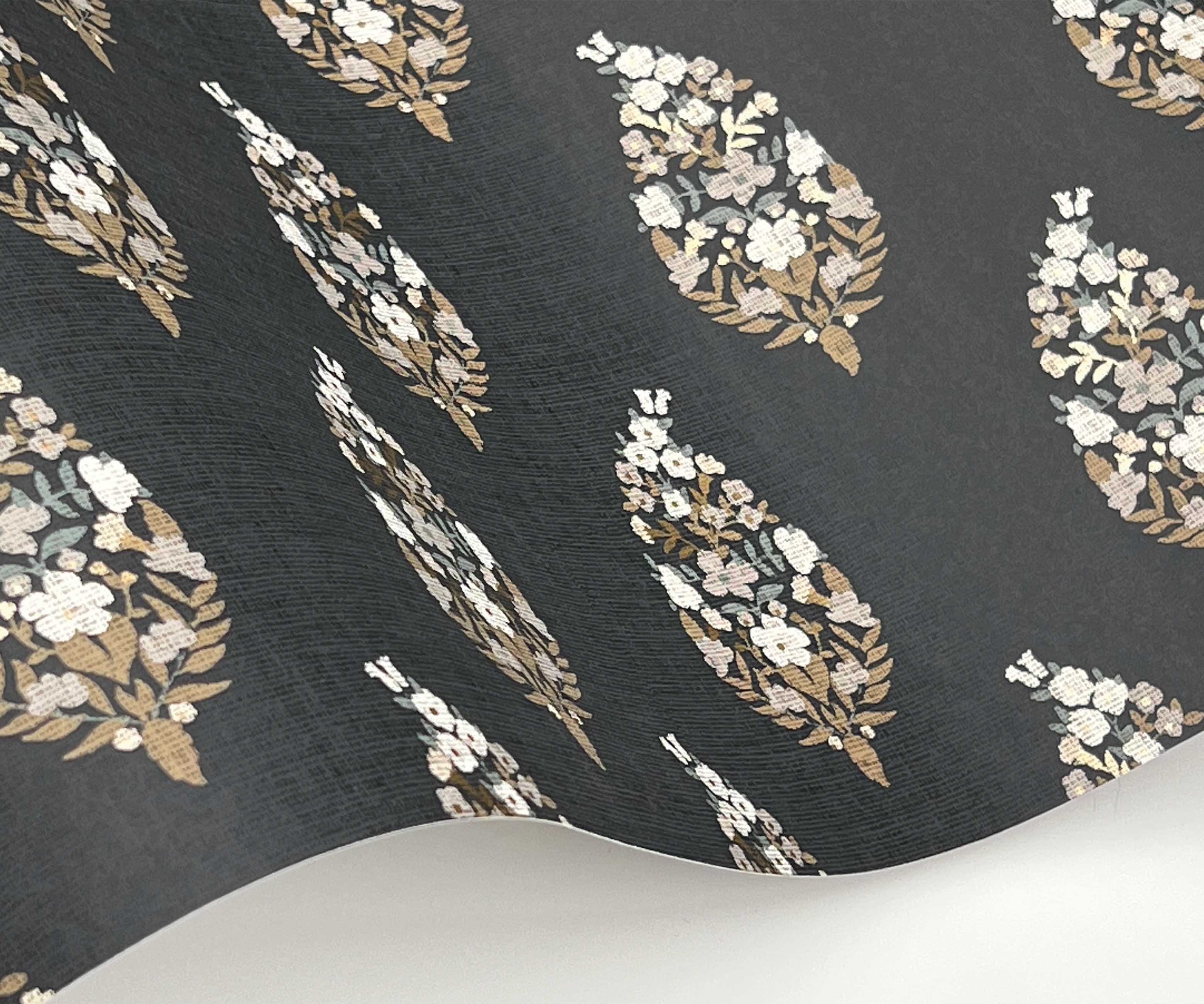 Paisley Wallpaper - Black