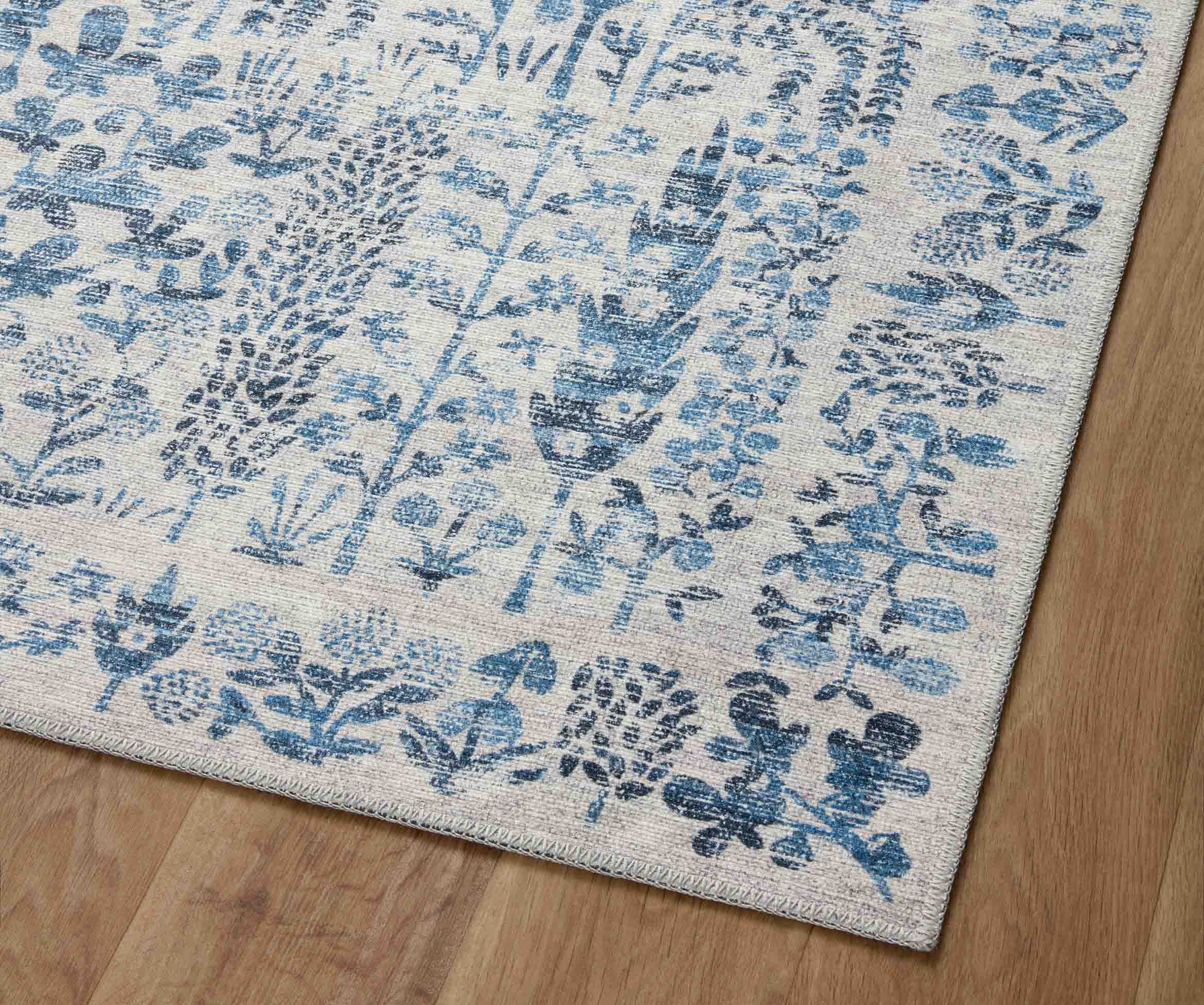 Maison Grove Power Loomed Rug - Blue
