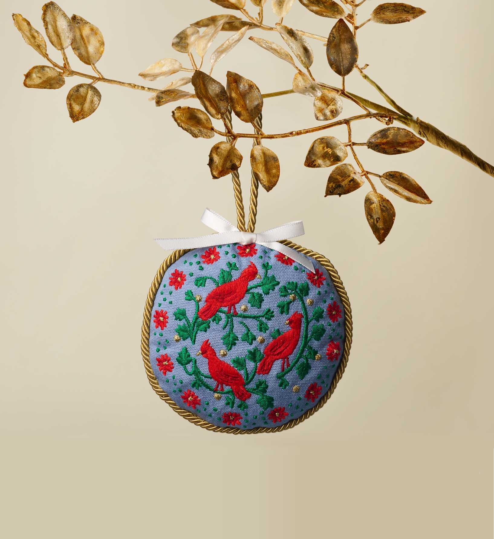 Embroidered Ornament Set - Christmastide