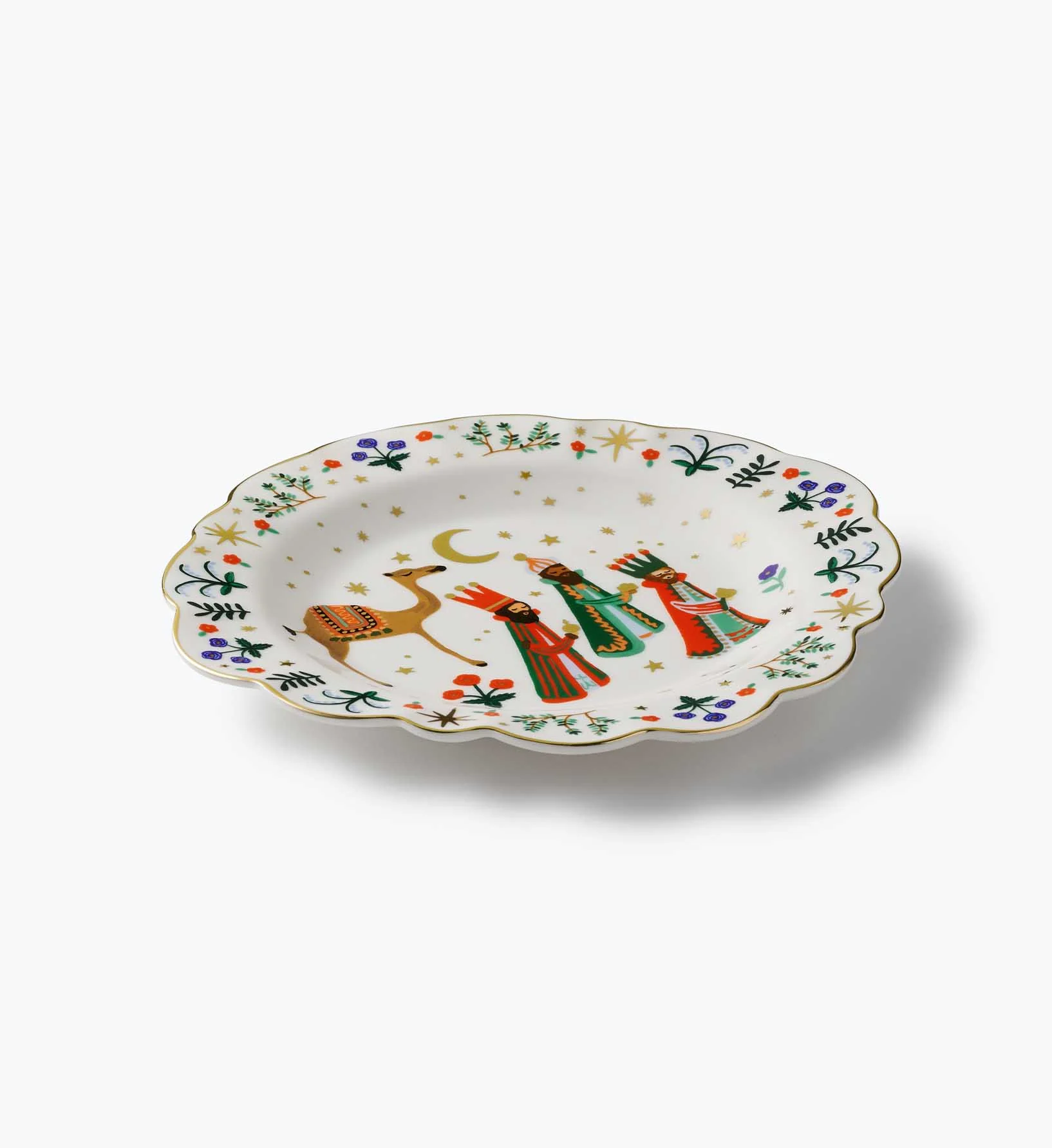 Porcelain Dessert Plate Set - Nativity