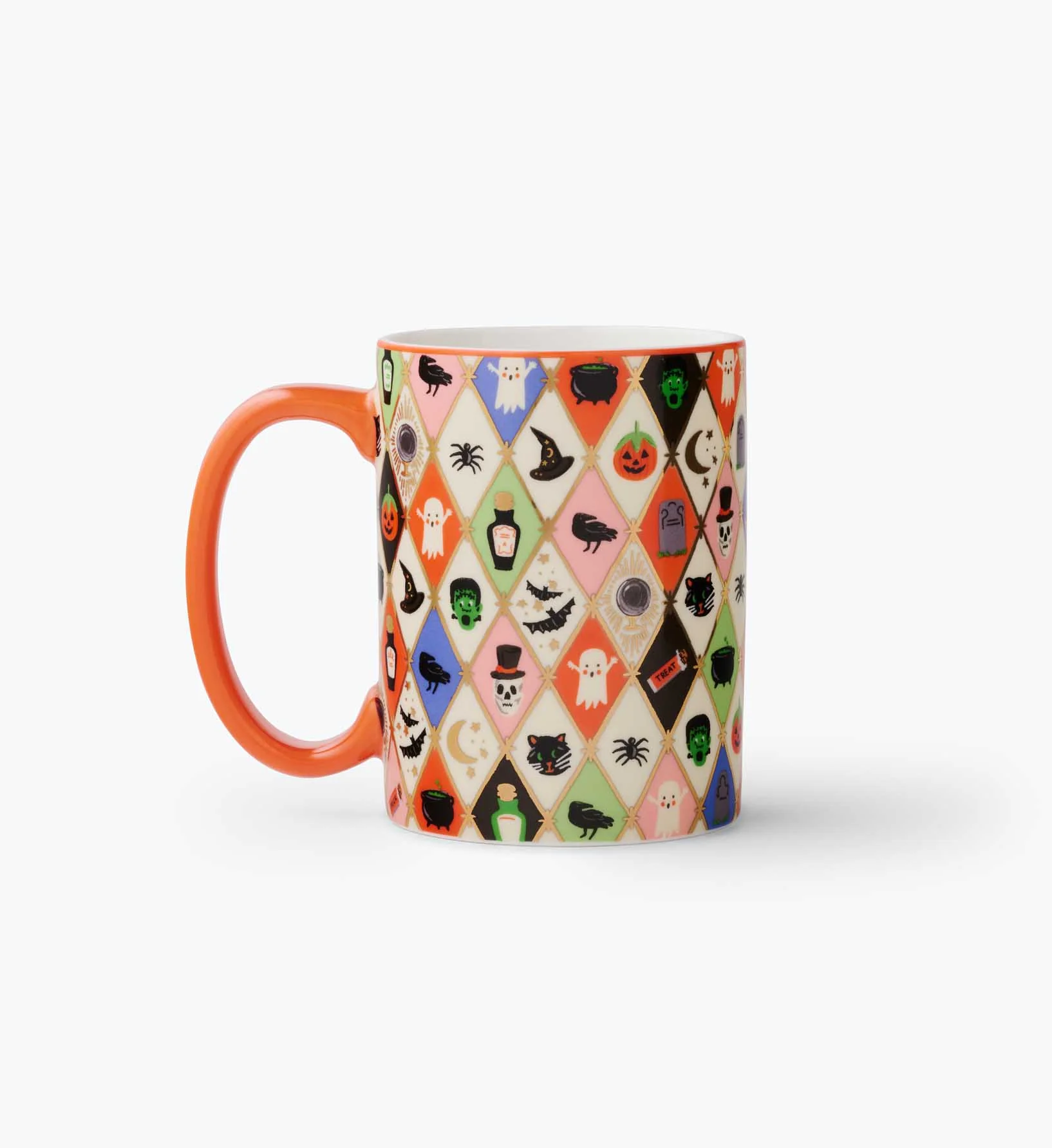 Porcelain Mug - Halloween Argyle